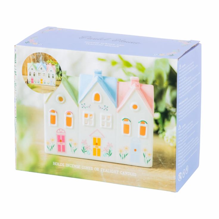 Pastel House Incense Cone Burner & Tealight Holder product image