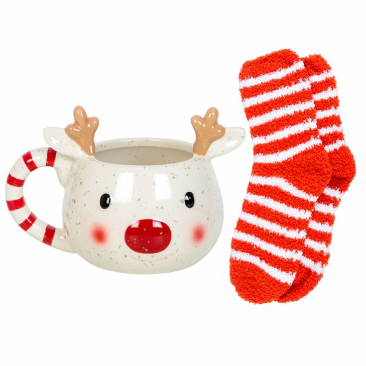 Rudolph Reindeer Mug and Socks Set product image