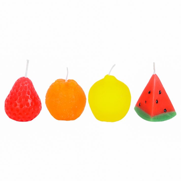 Set of 4 Fruit Shaped Candles product image
