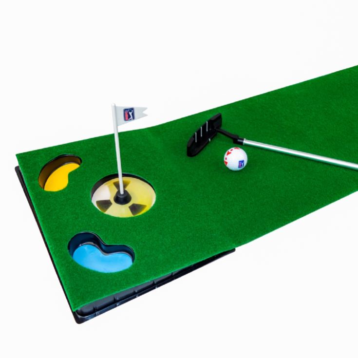 PGA Tour 6ft Home & Office Putting Mat with Collapsible Putter product image