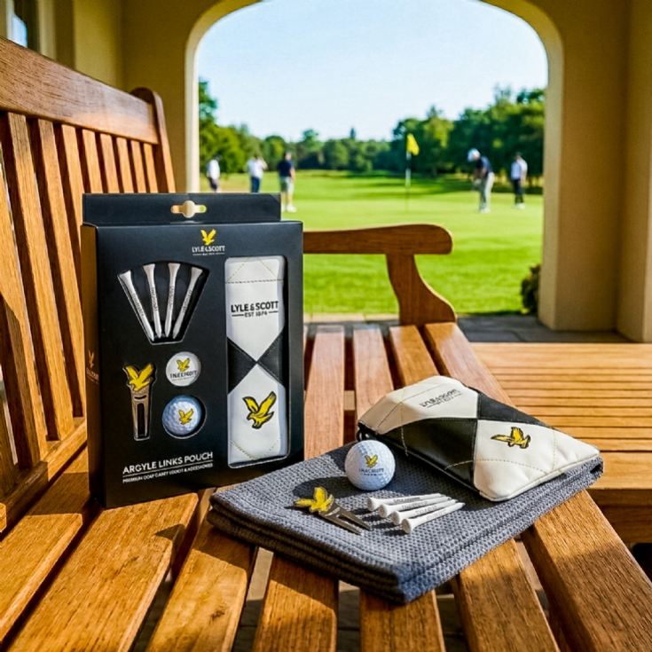 Lyle & Scott Argyle Golf Links Pouch Gift Set product image