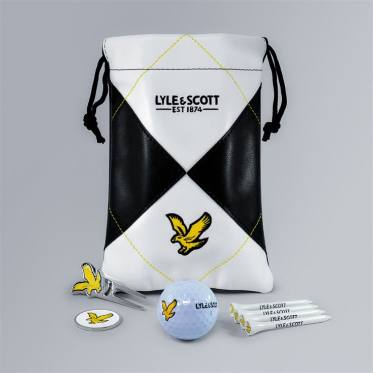 Lyle & Scott Argyle Golf Links Pouch Gift Set product image