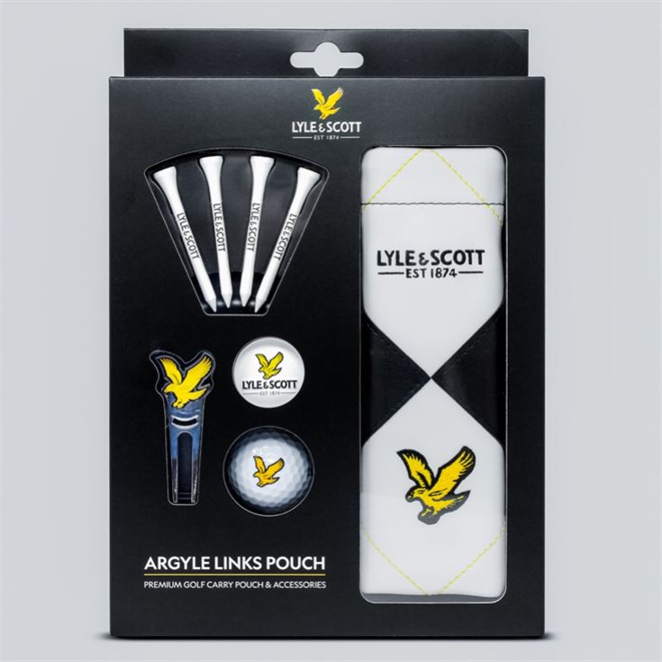 Lyle & Scott Argyle Golf Links Pouch Gift Set product image