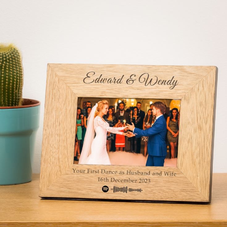 Personalised Our Song Wood Photo Frame product image