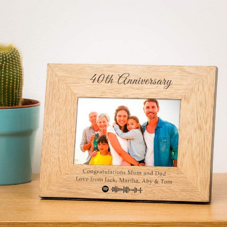 Personalised Our Song Wood Photo Frame product image