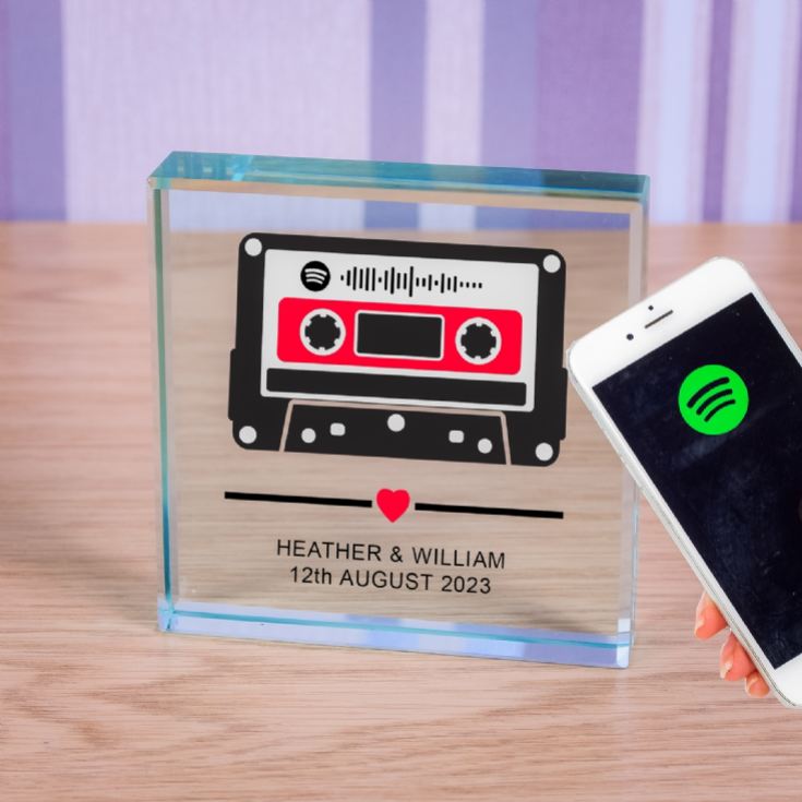 Personalised Our Song Retro Tape Glass Token product image