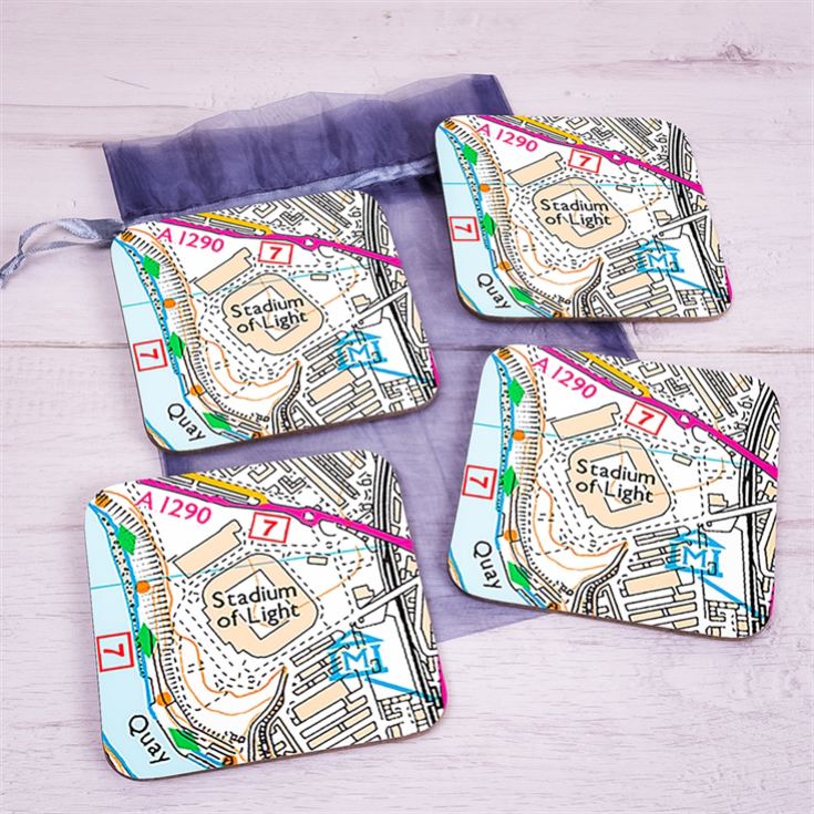 Set of 4 Football Ground Location Coasters product image