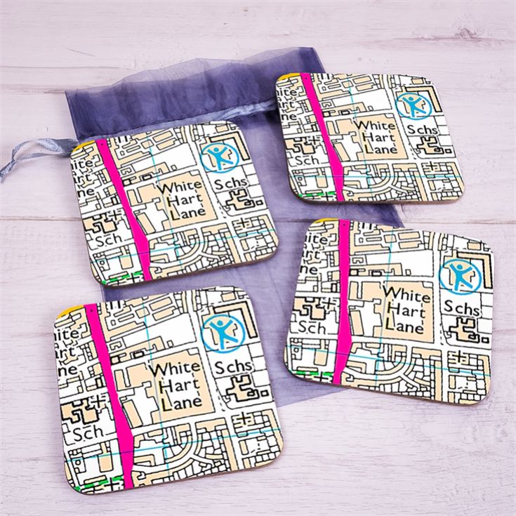 Set of 4 Football Ground Location Coasters product image