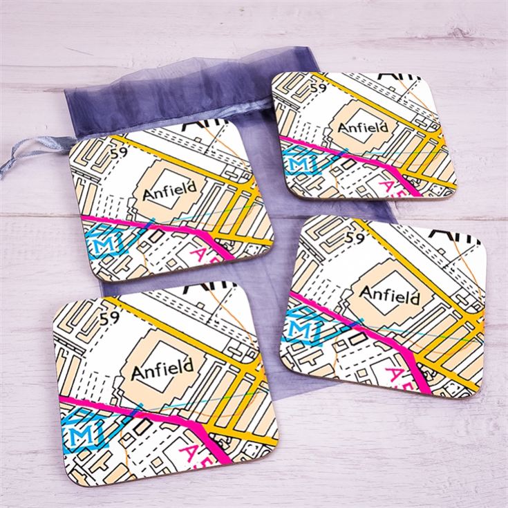 Set of 4 Football Ground Location Coasters product image