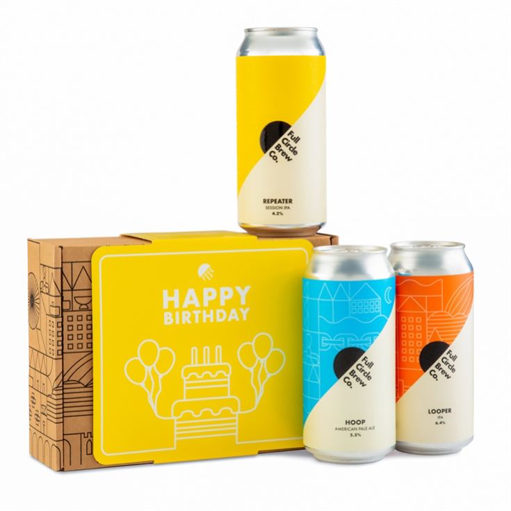 Full Circle Brewery - Happy Birthday 3 Can Gift Pack	 product image