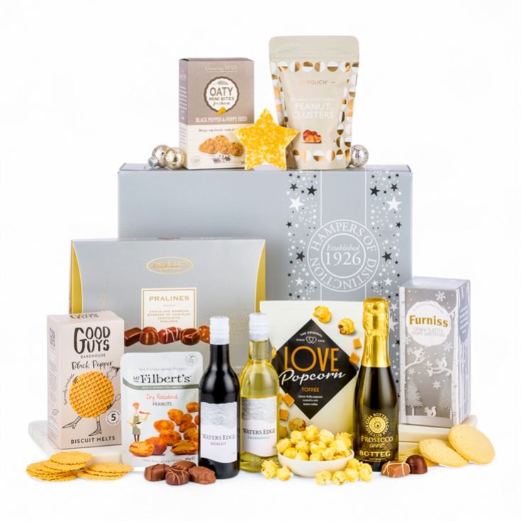 Silver Indulgence Hamper Gift Box product image