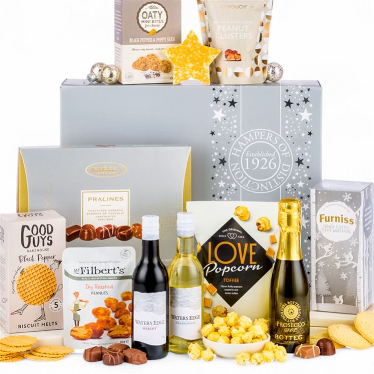 Silver Indulgence Hamper Gift Box product image