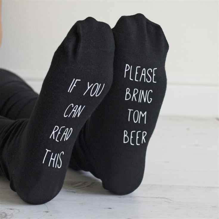 Personalised Hidden Message Socks - Please Bring Wine/Beer product image