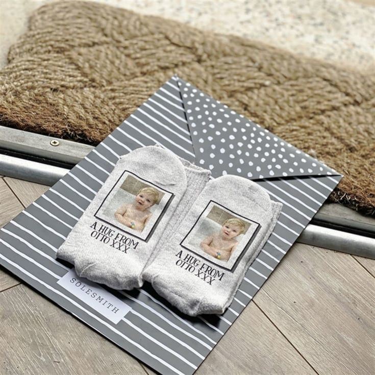 Personalised Women's Letterbox Photo Socks product image