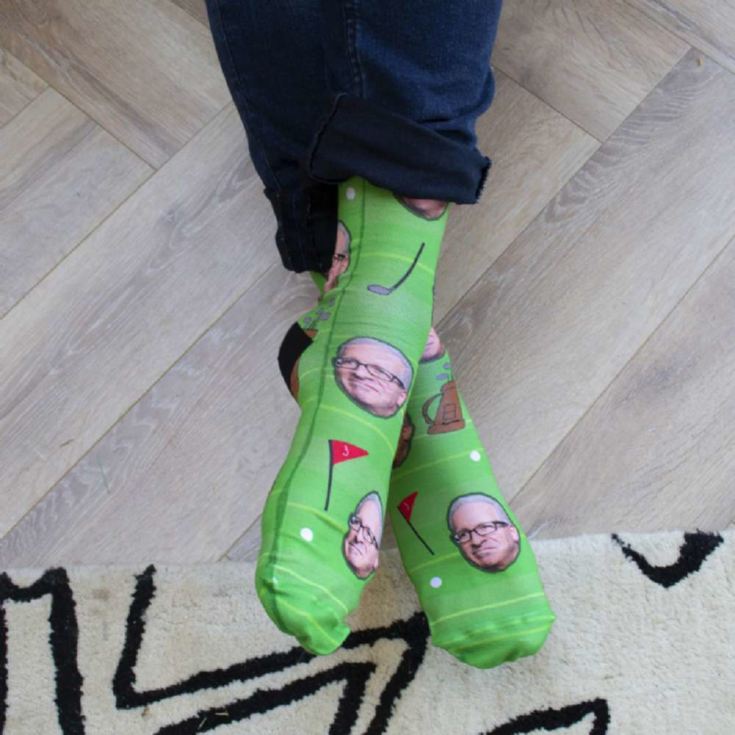 Personalised Golf Photo Socks product image