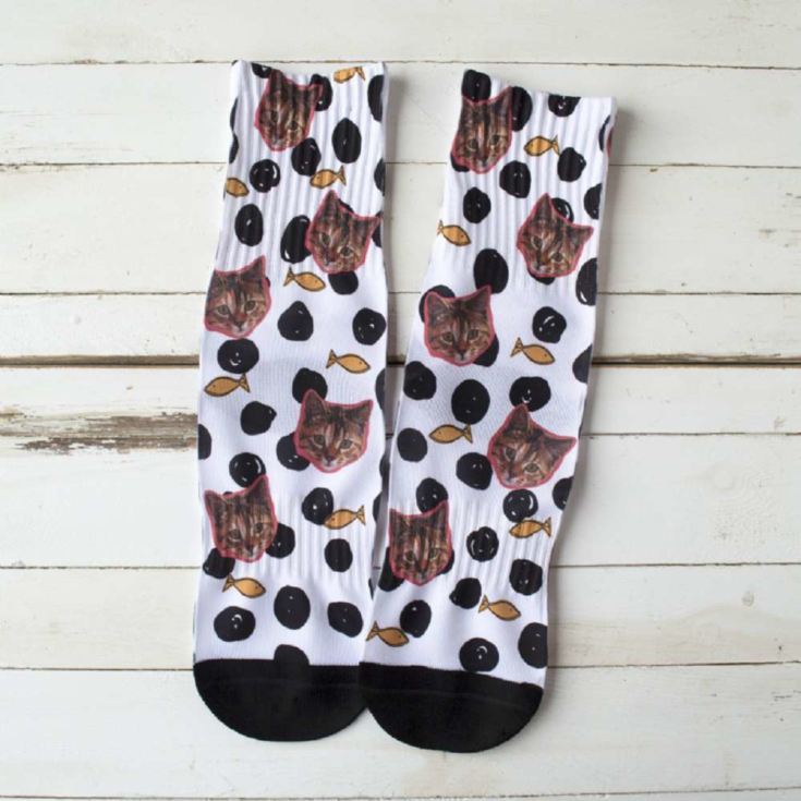 Personalised Cat Photo Socks product image