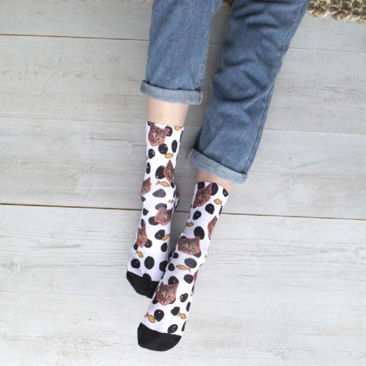 Personalised Cat Photo Socks product image