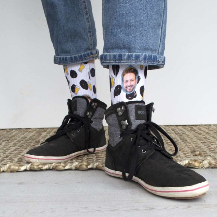 Personalised Beer Photo Socks product image