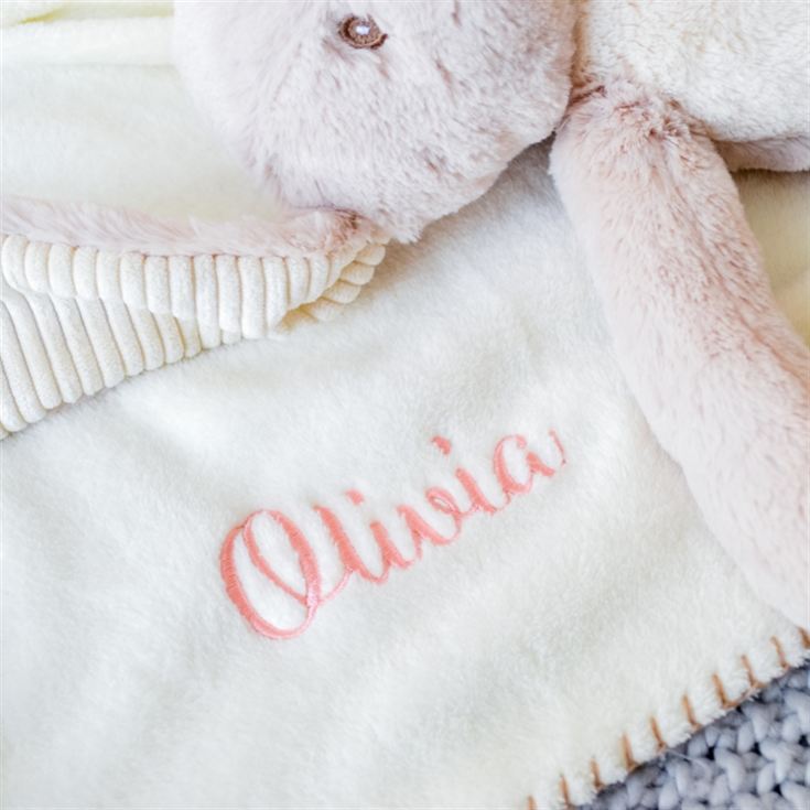 Personalised Bunny Baby Blanket product image