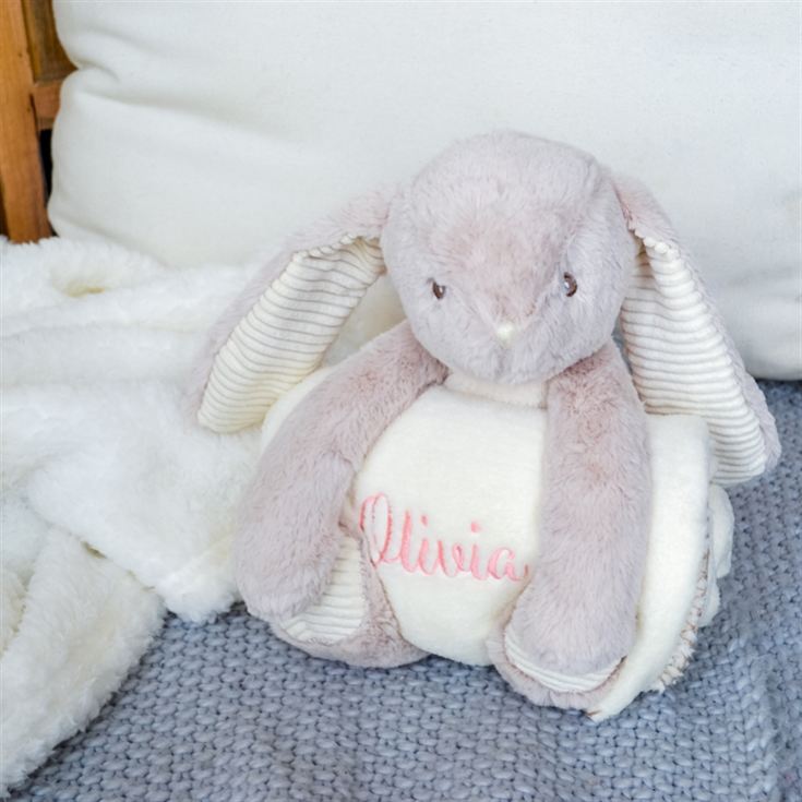 Personalised Bunny Baby Blanket product image