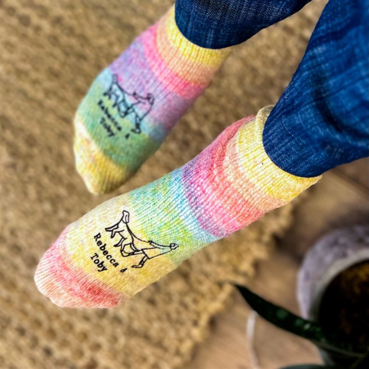 Personalised Dog and Owner Walking Socks product image