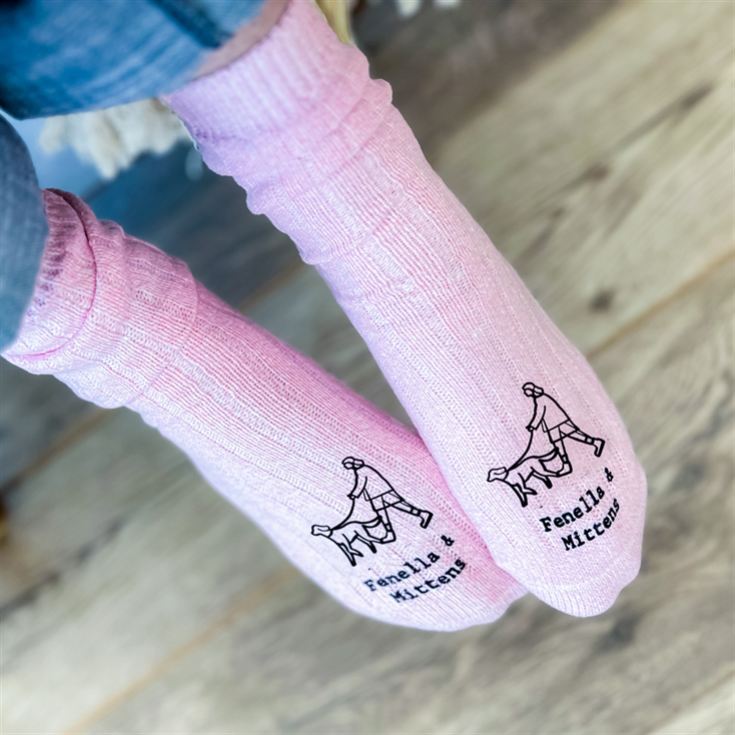 Personalised Dog and Owner Walking Socks product image