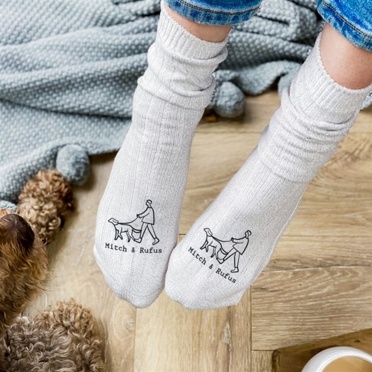 Personalised Dog and Owner Walking Socks product image