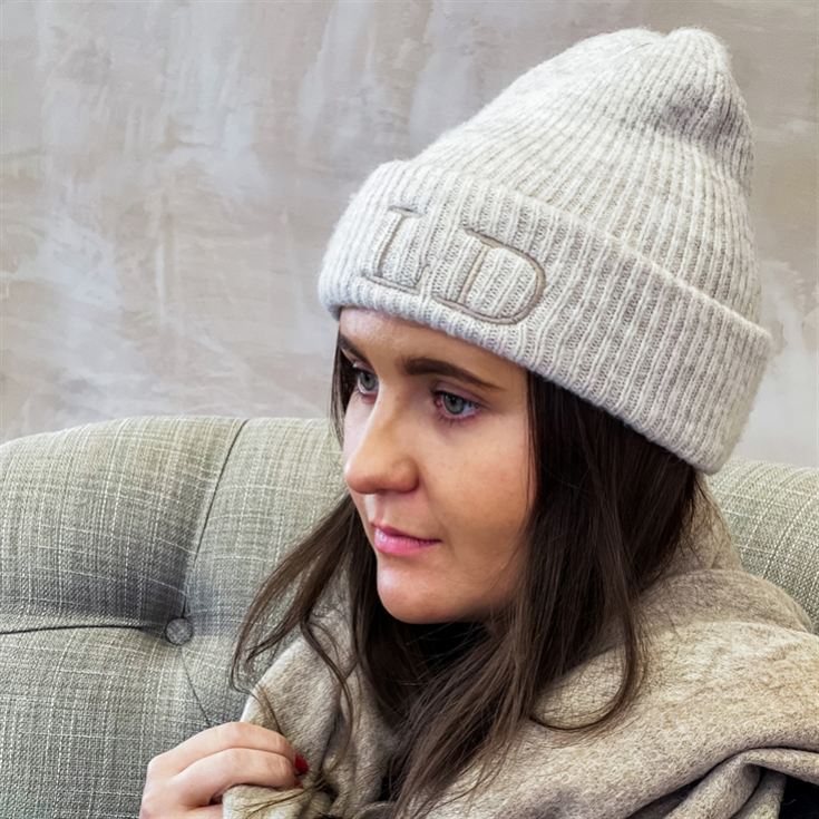 Personalised Initials Super Soft Beanie Hat product image