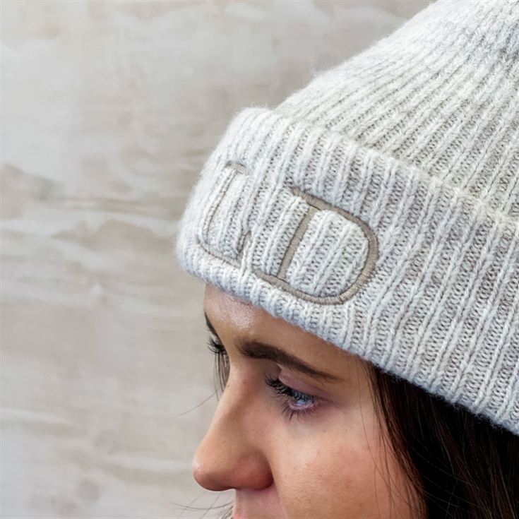 Personalised Initials Super Soft Beanie Hat product image
