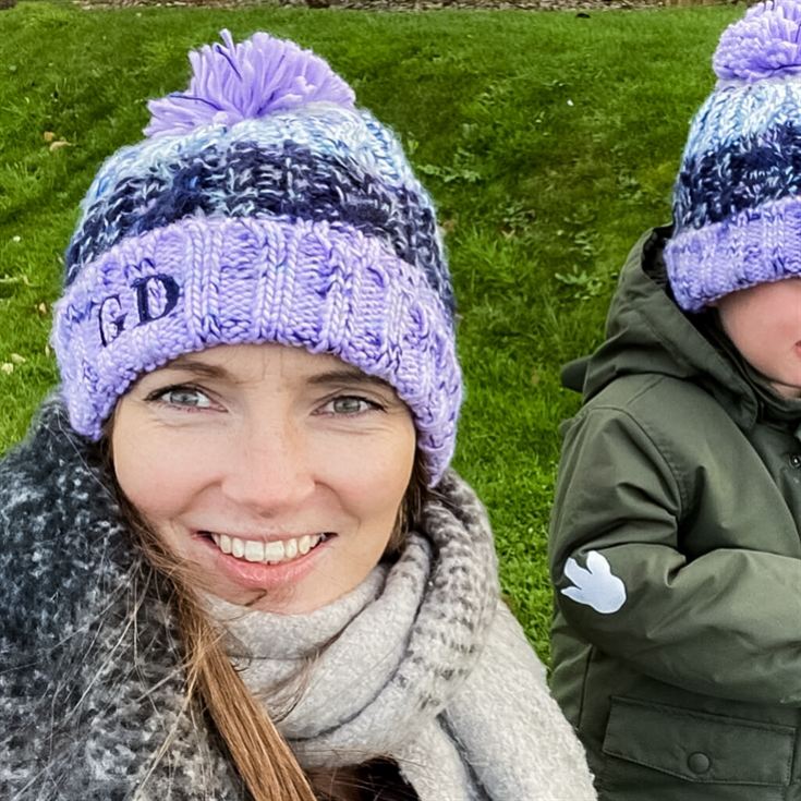Personalised Initials Daddy and Me Matching Hats product image