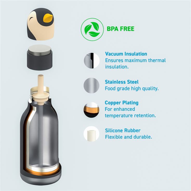 Arlo the Penguin - Bestie Osobu Water Bottle product image