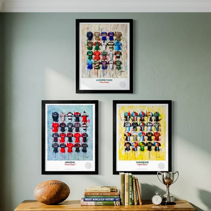 A3 Framed Rugby Shirt History Prints product image