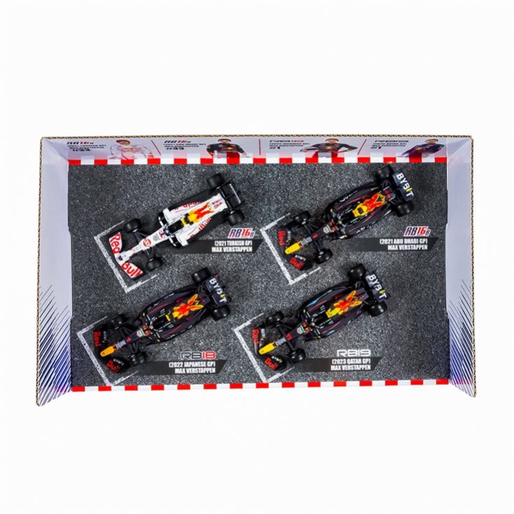 Max Verstappen Red Bull Racing F1 4 Pack Collectors Model World Champion Set (1:43 Scale) product image