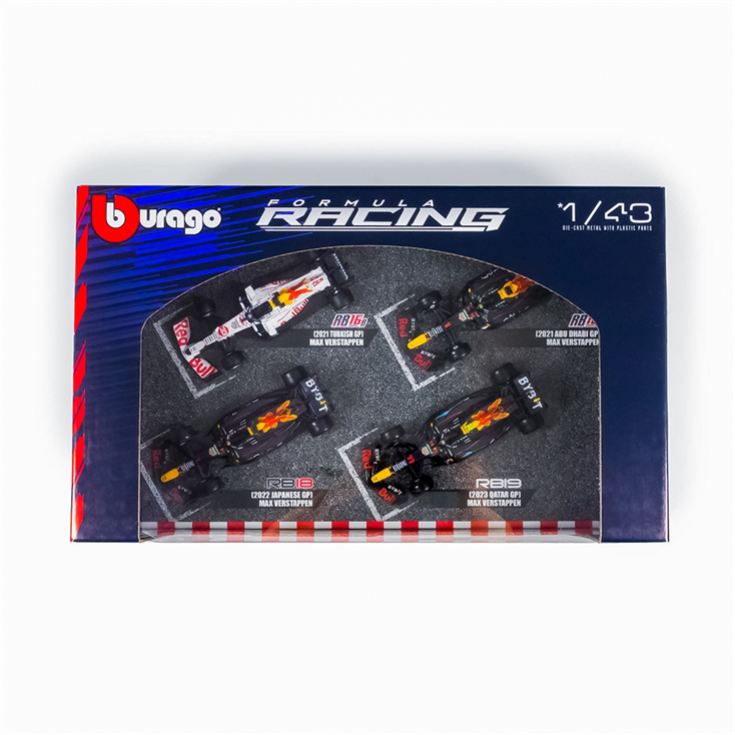 Max Verstappen Red Bull Racing F1 4 Pack Collectors Model World Champion Set (1:43 Scale) product image
