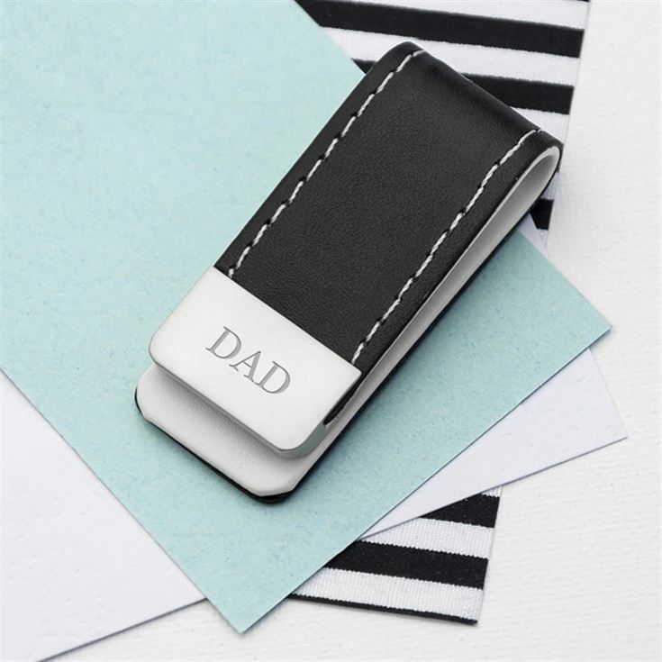 Personalised Black Leather Money Clips product image