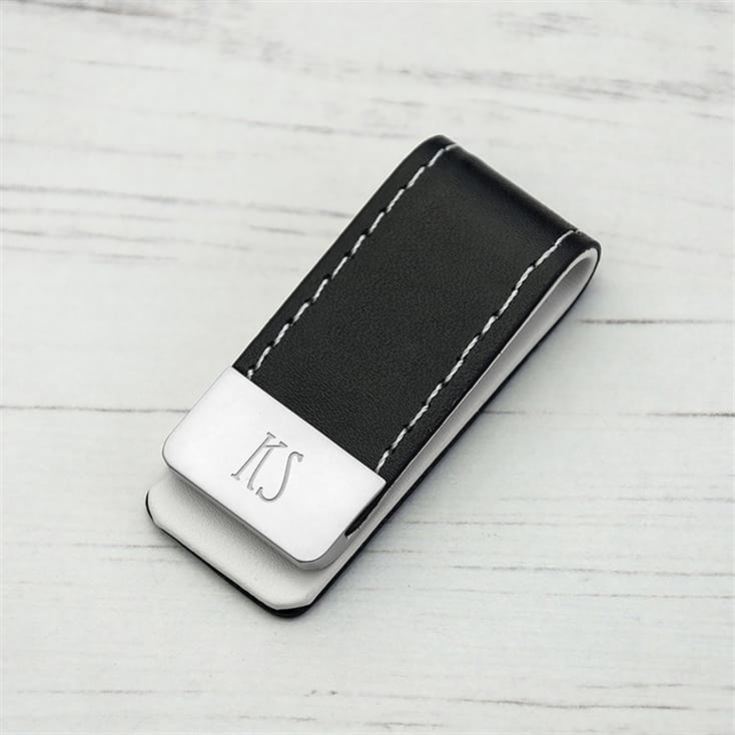 Personalised Black Leather Money Clips product image