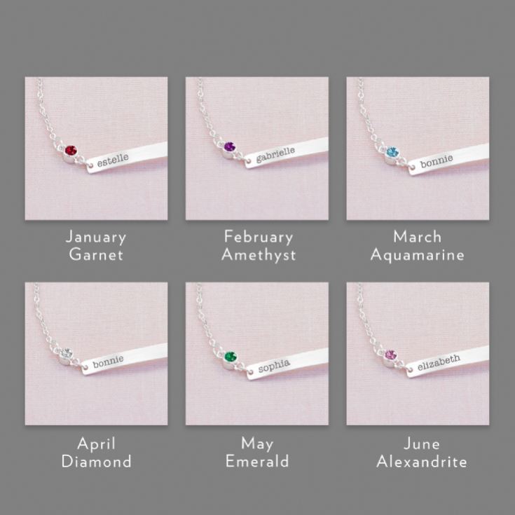 Personalised Swarovski Crystal Birthstone Bracelet product image