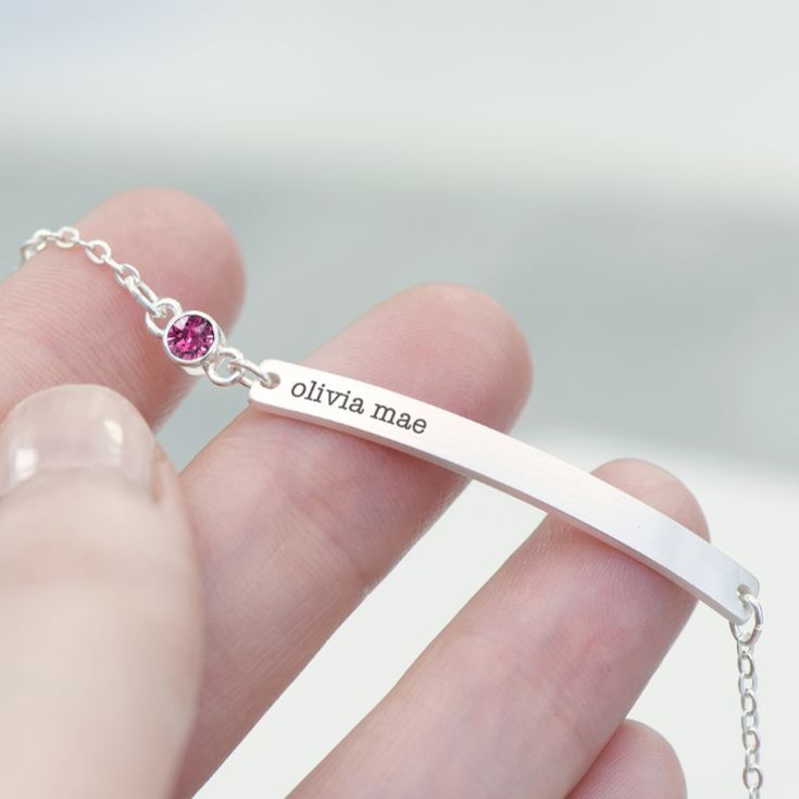 Personalised Swarovski Crystal Birthstone Bracelet product image