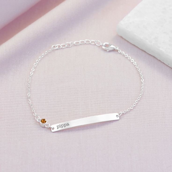 Personalised Swarovski Crystal Birthstone Bracelet product image
