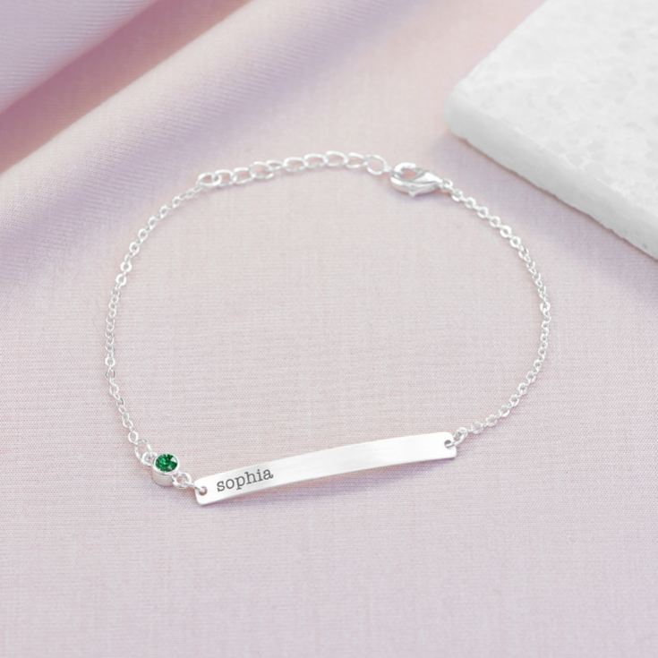 Personalised Swarovski Crystal Birthstone Bracelet product image