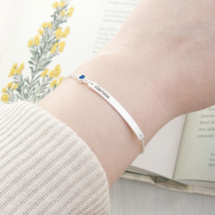 Personalised Swarovski Crystal Birthstone Bracelet product image