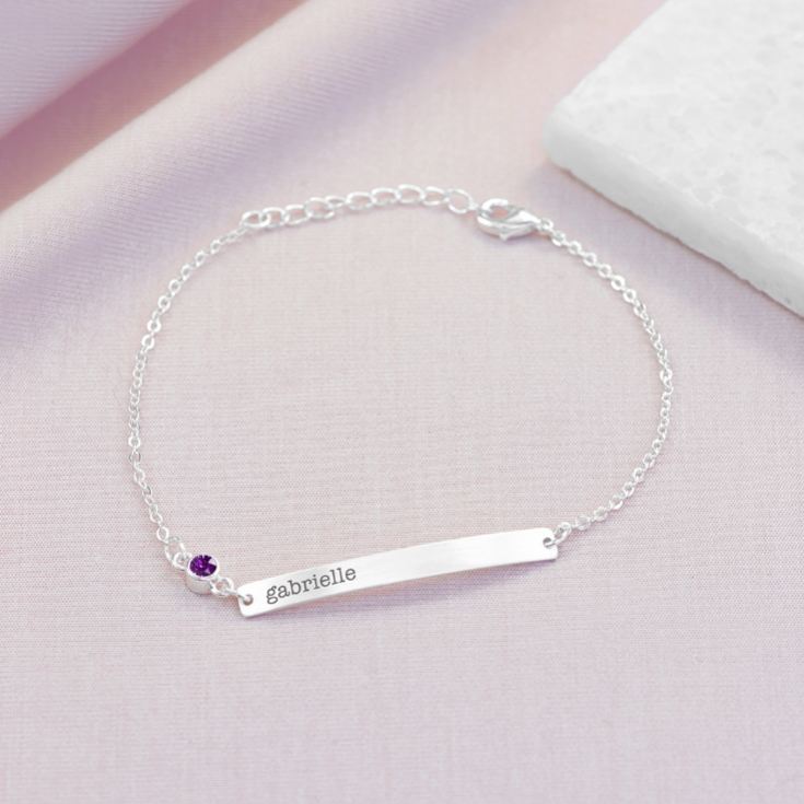 Personalised Swarovski Crystal Birthstone Bracelet product image