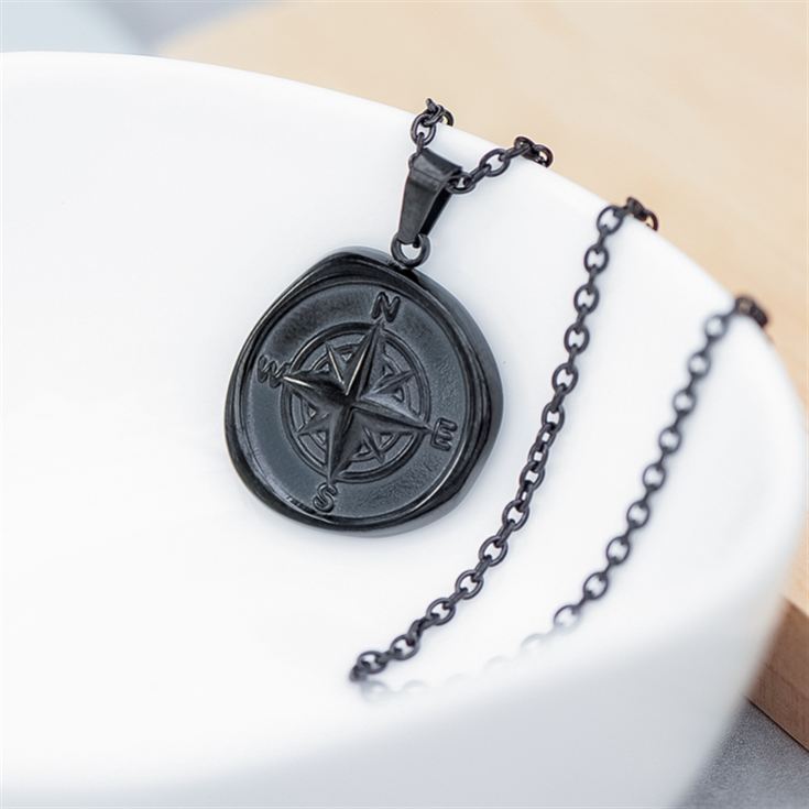 Personalised Men's Compass Amulet Necklaces product image