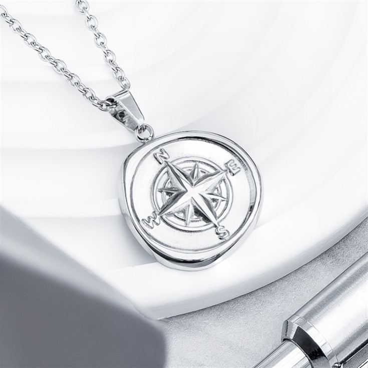 Personalised Men's Compass Amulet Necklaces product image