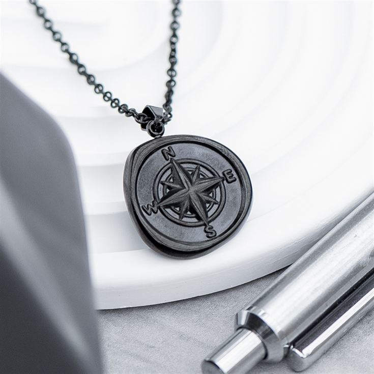 Personalised Men's Compass Amulet Necklaces product image