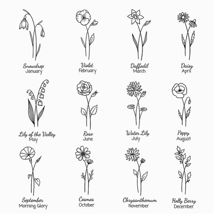 Personalised Birth Flower Brushed Heart and Disc Necklaces product image