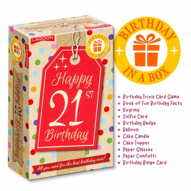 21st Birthday in a Box product image