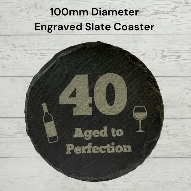 19 Crimes Red Wine & Sauvignon Blanc Gift Sets with 40th Birthday Slate Coaster product image