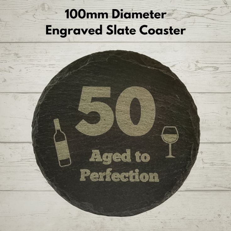 19 Crimes Red Wine & Sauvignon Blanc Gift Sets with 50th Birthday Slate Coaster product image