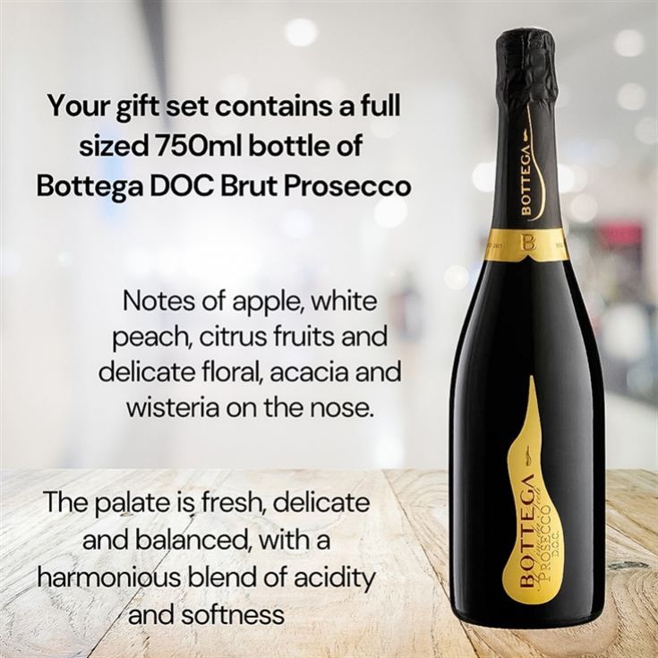 Bottega Prosecco & "40 & Fabulous" Slate Coaster Gift Set product image
